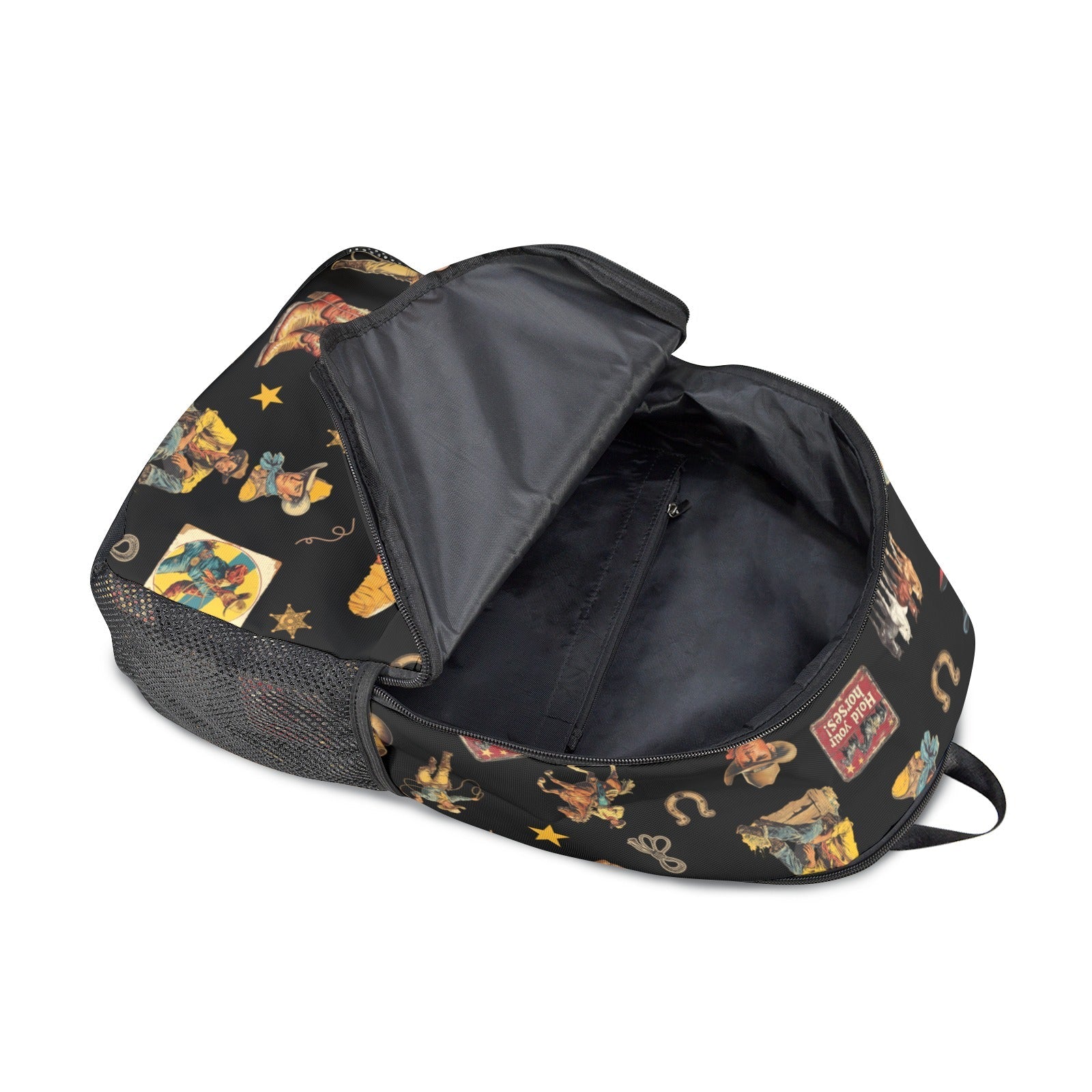 Baha Ranch Vintage Cowboy Collage Western Backpack