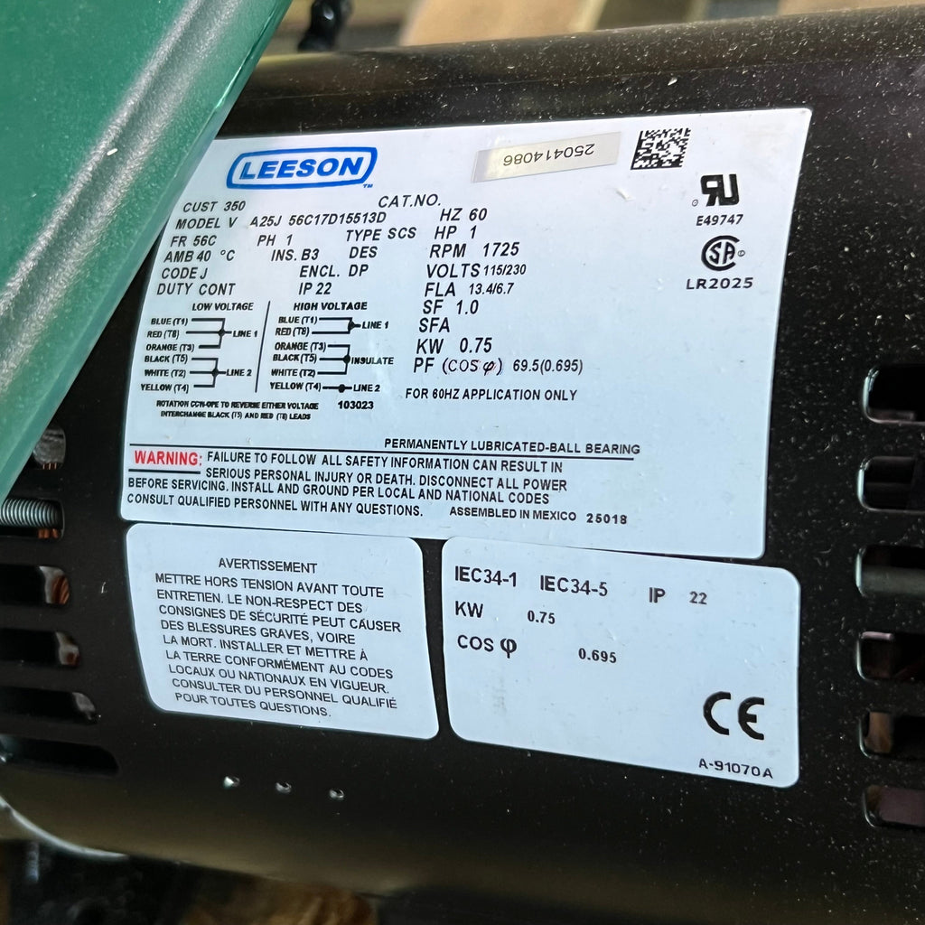 OPERA-GH Heavy Duty Hoist Operator 22"L x 13"W x 8"H Green/Black OGH 6114-0M00