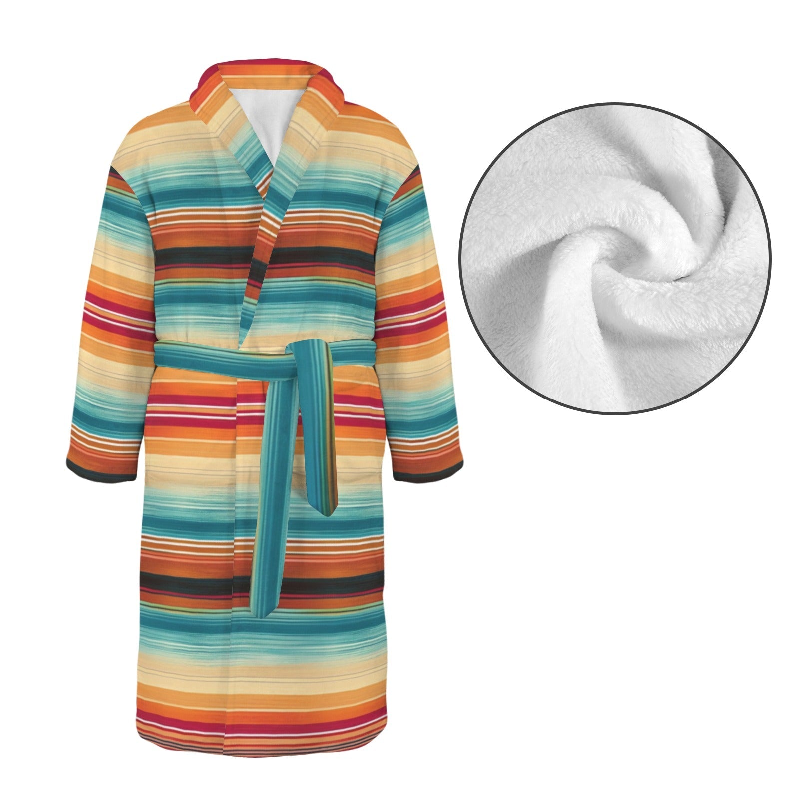 Baha Ranch Southwestern Serape Men's Bath Robe