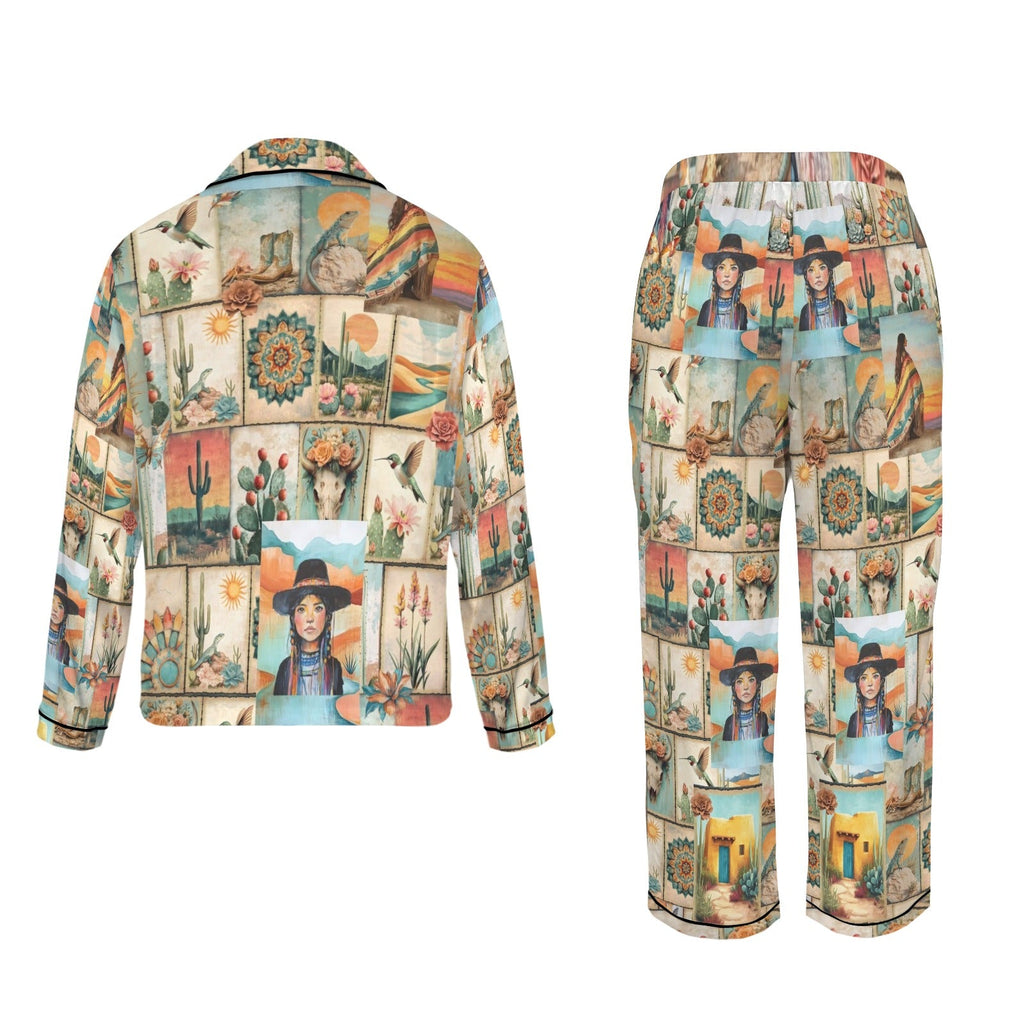 Baha Ranch Colores de Mexico Pictures of the Southwest Satin Pajamas