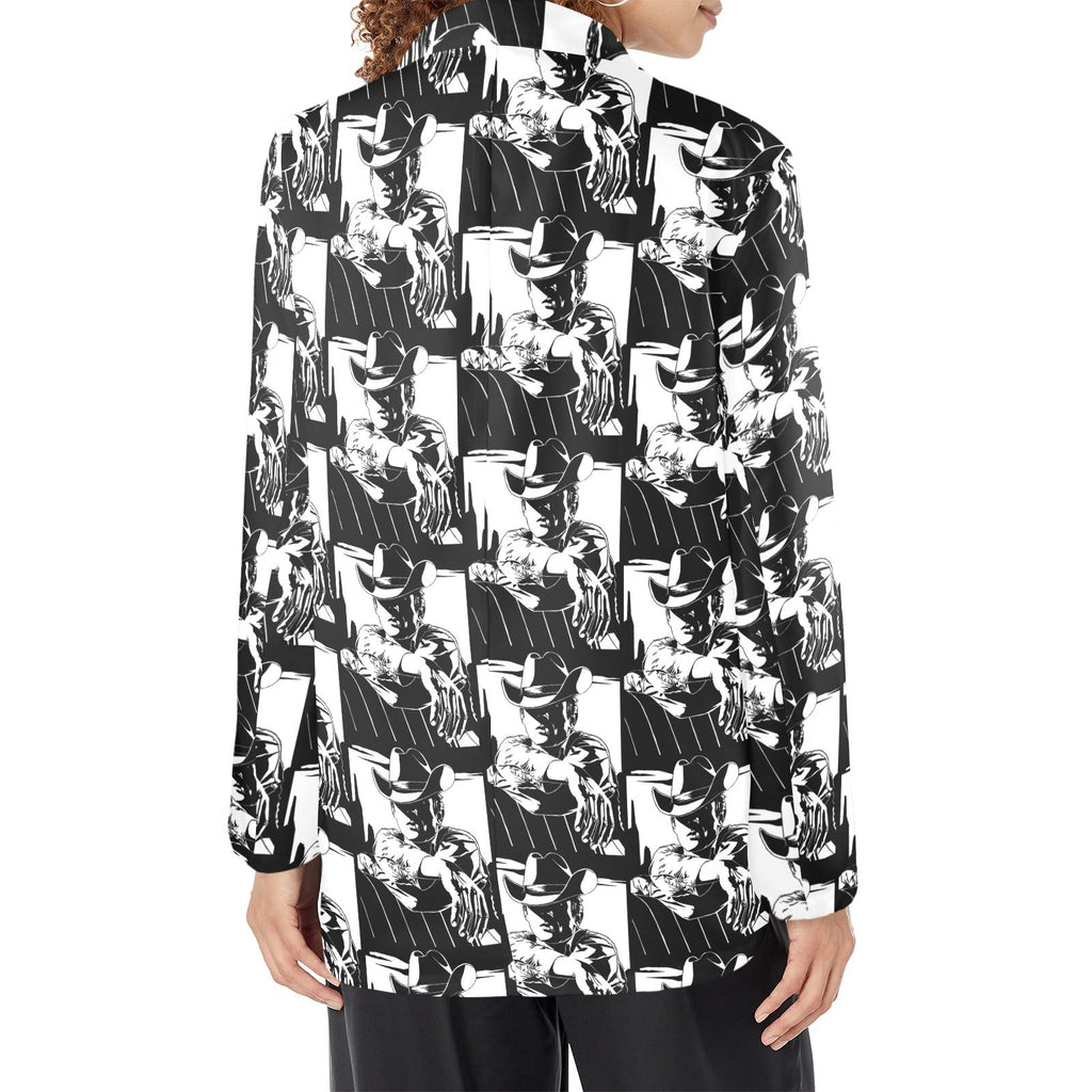 Baha Ranch Black White Cowboy Women's Western Blazer
