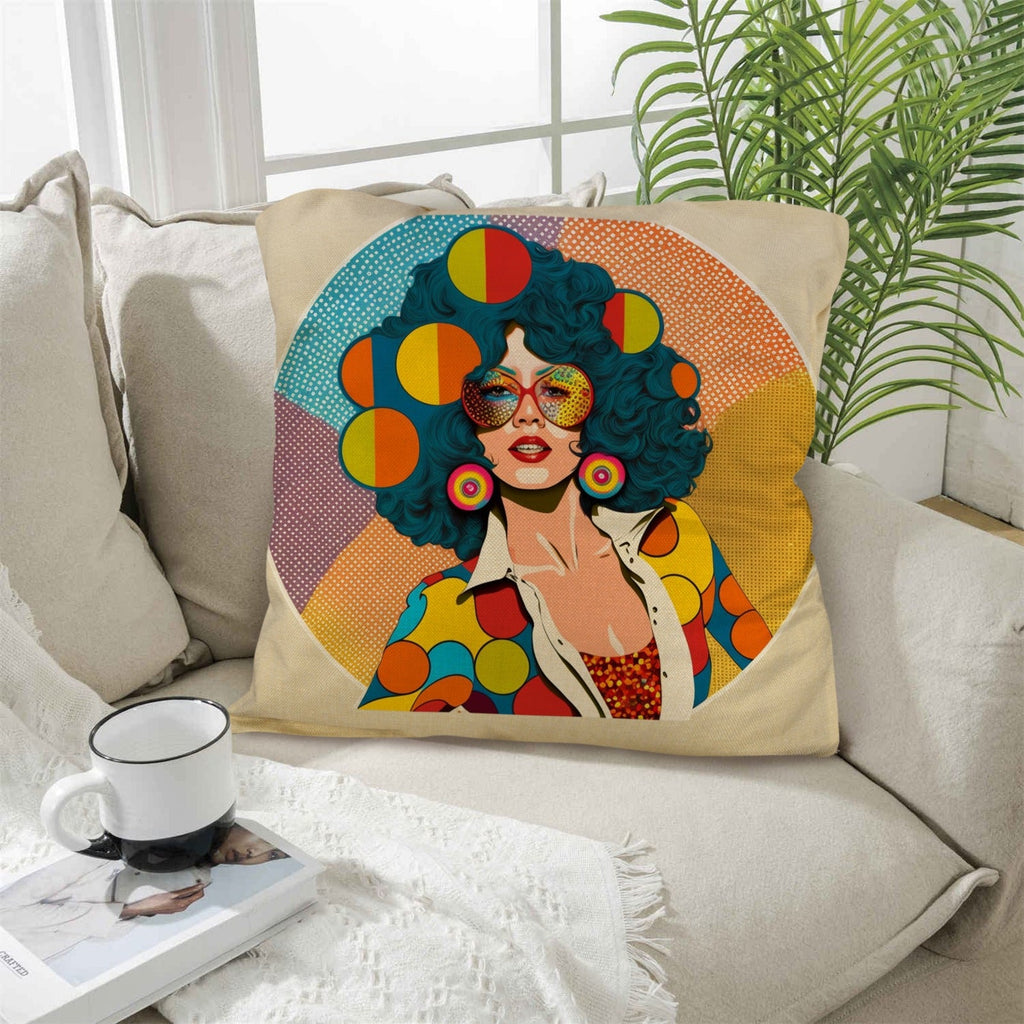 Baha Ranch Disco Girl 3 Pillow Case Made in America