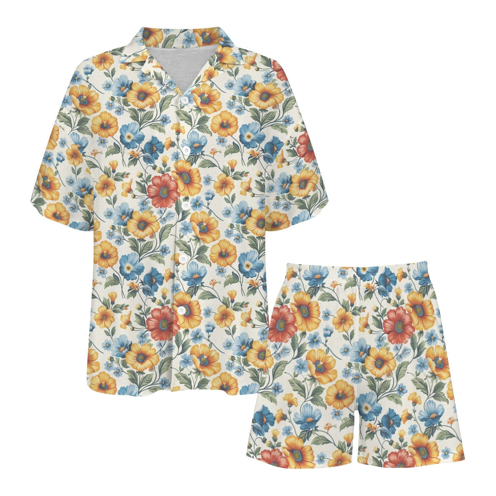 Baha Ranch Mexican Floral Women's Pajama Set Made in America