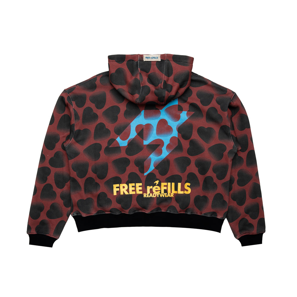Hearts Hoodie - Black