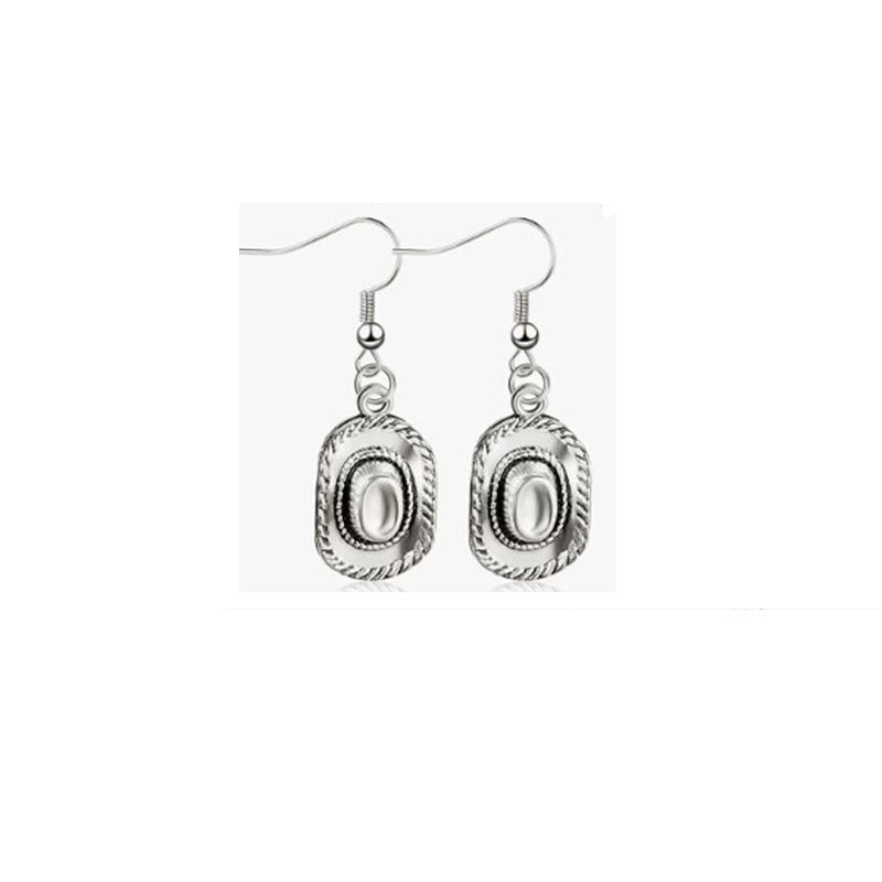 Western Cowboy Earrings, Cow Head Pistol Boots, Horse Hooves, Vintage Alloy Earrings, Ethnic Style