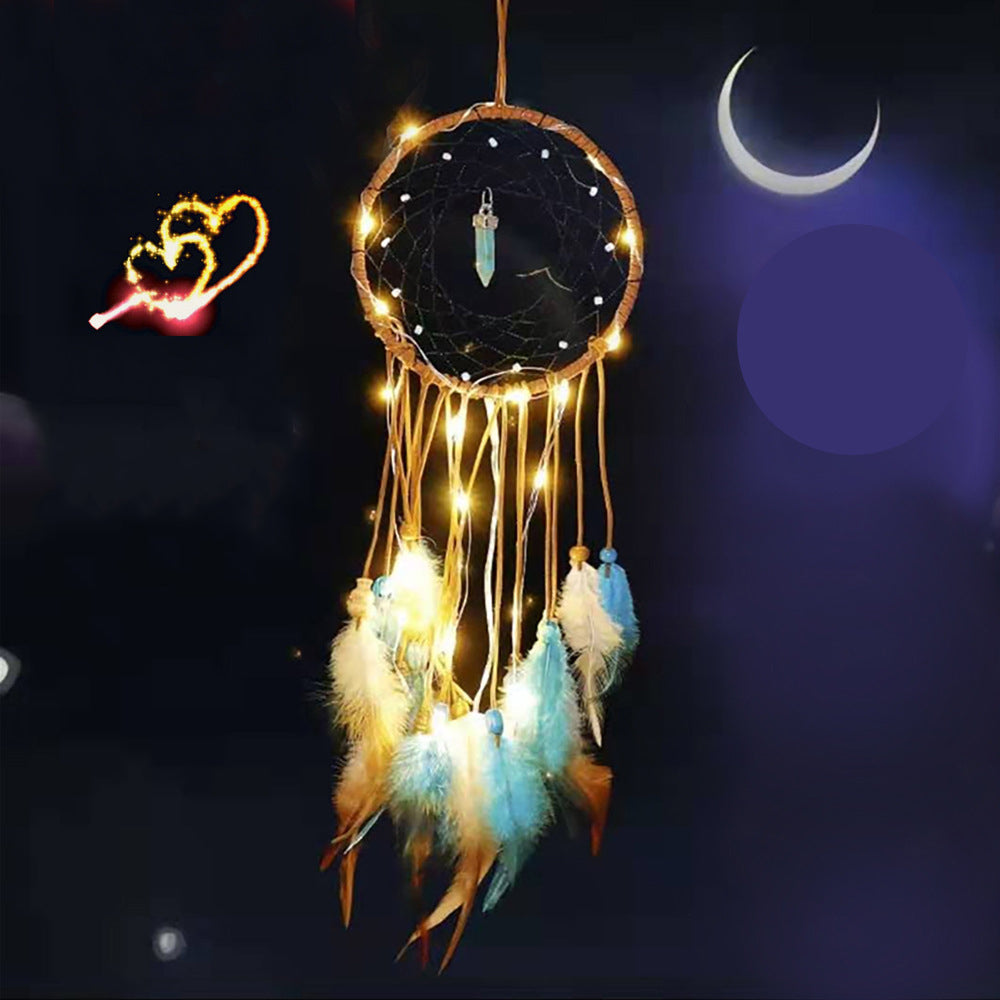 Pine Stone Dream Catcher Love at First Sight Beautiful Dream Lantern Car Dream Catcher Home Decoration Around Light Dream Catcher