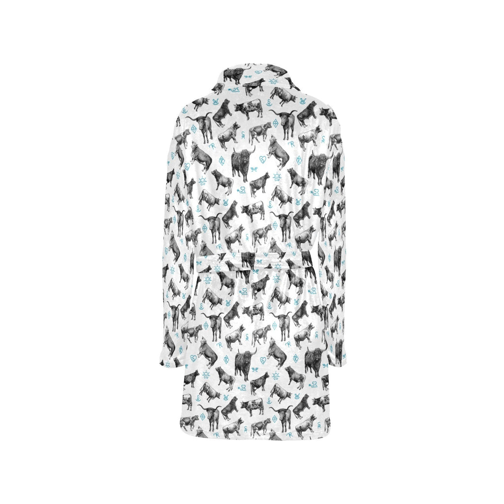 Baha Ranch Cattle and Brands Women's Western Bath Robe