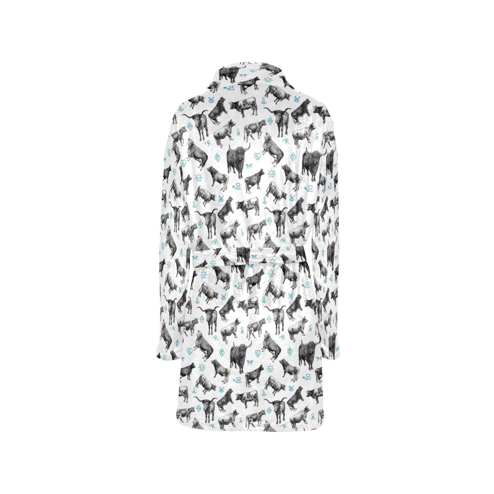 Baha Ranch Cattle and Brands Women's Western Bath Robe
