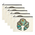 Baha Ranch Turquoise Naja Cosmetic Bag Pack of 5 Made in America