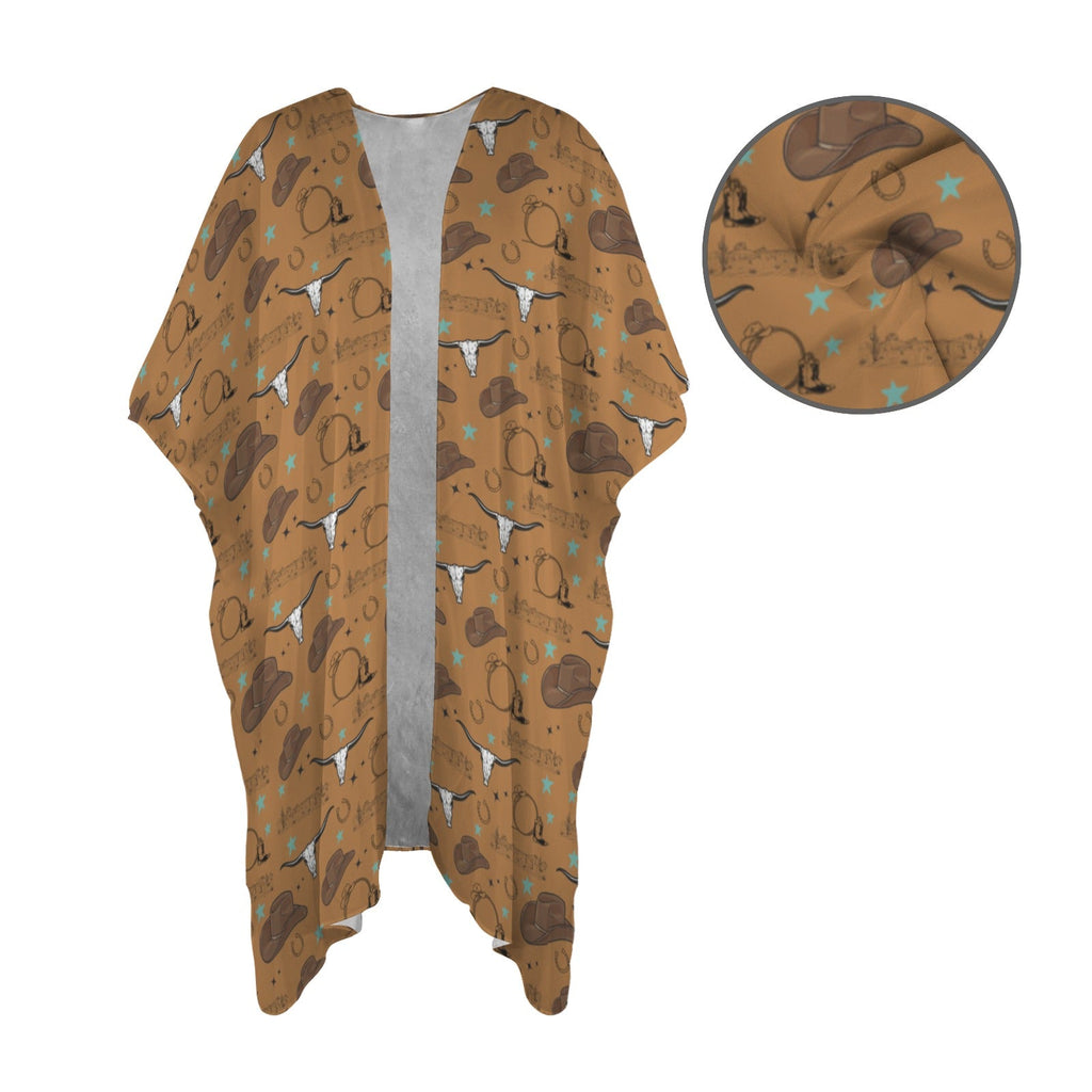 Baha Ranch Western Things Duster Kimono Coverup