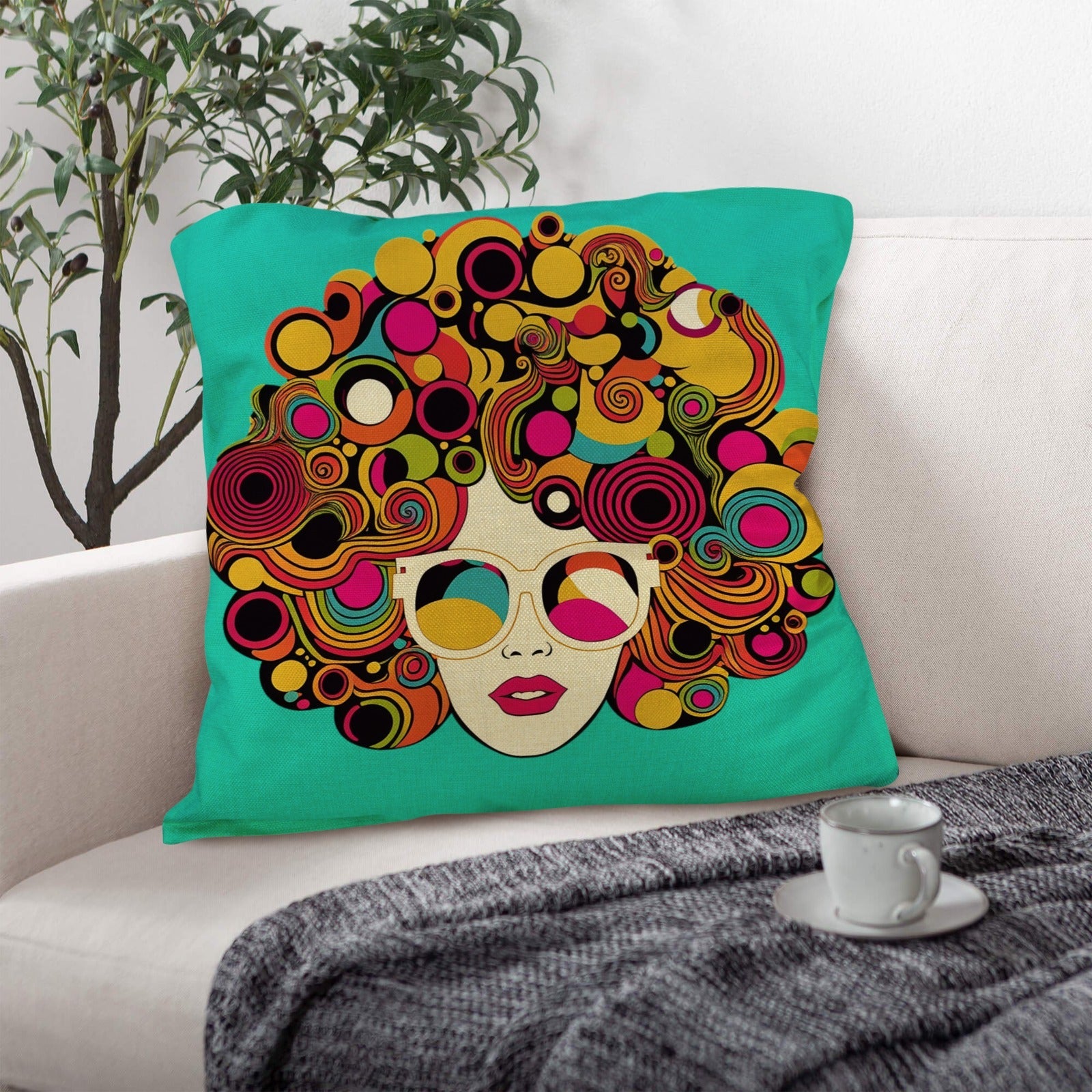 Baha Ranch Disco Girl Pillow Case Made In America