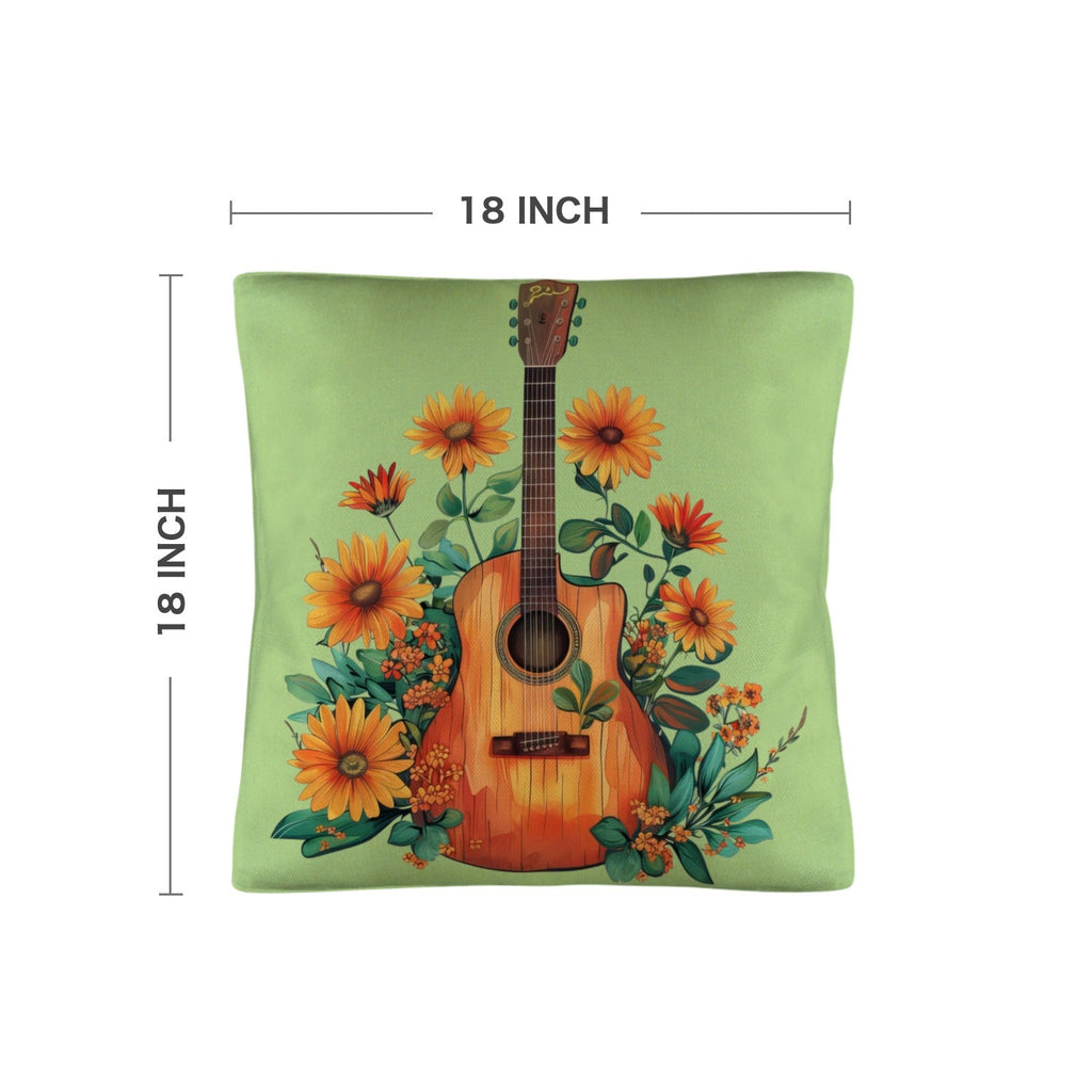 Baha Ranch Retro Guitar Pillow Case Made in America