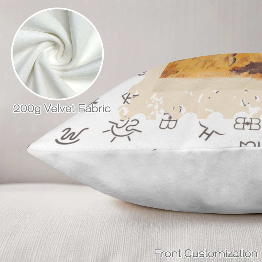 Baha Ranch Stamped Rodeo 2 Velvety Soft Pillow Case Made in America