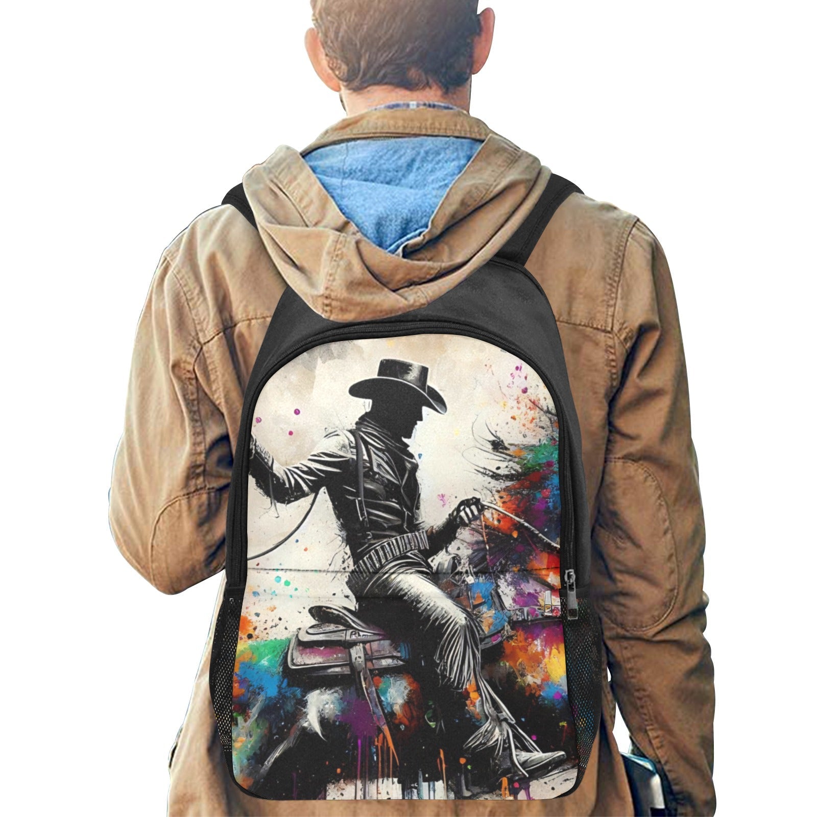 Baha Ranch Watercolor Cowboy Backpack