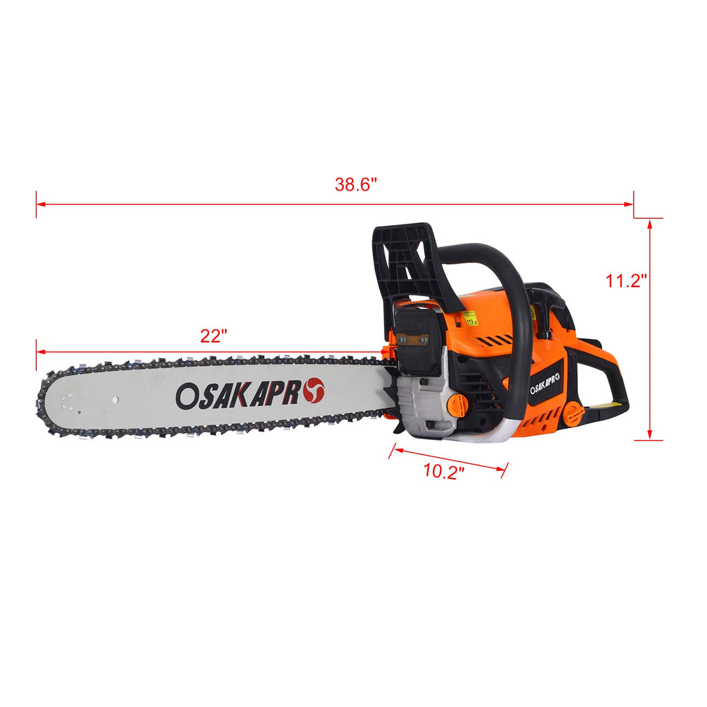 58cc Gasoline Chain Saw for Trees and Wood Cutting