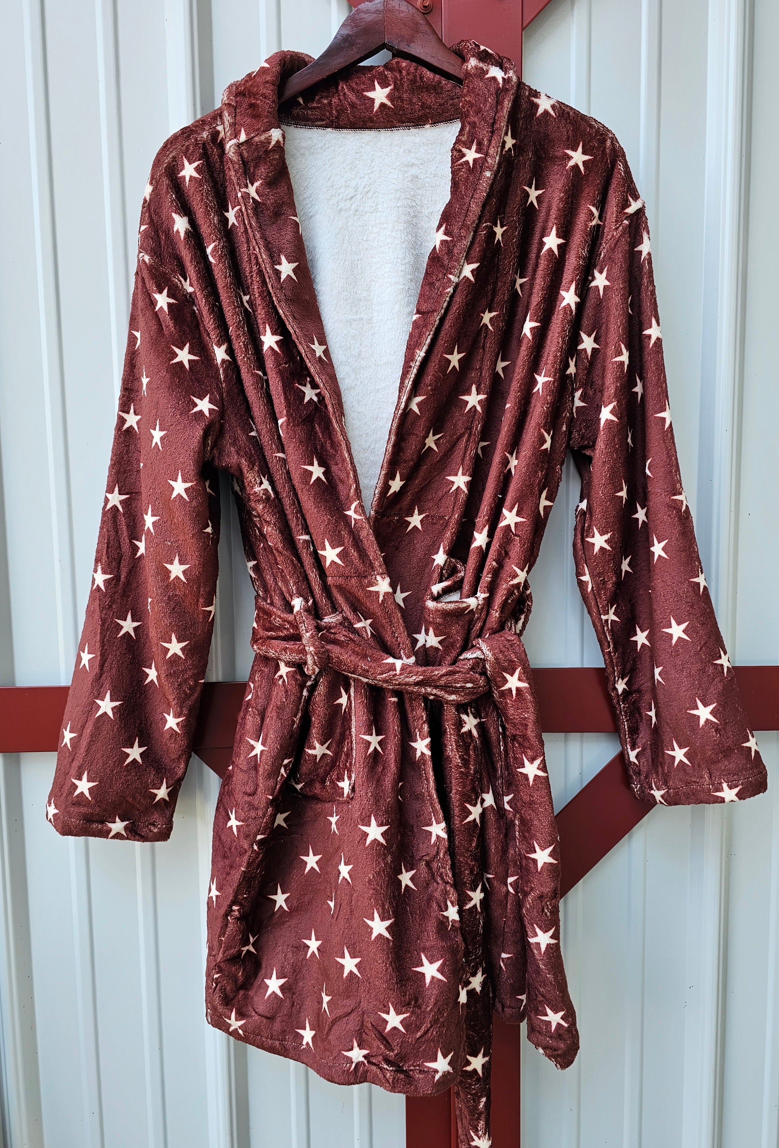 Baha Ranch Cowgirl Says God Bless Women's Western Bath Robe