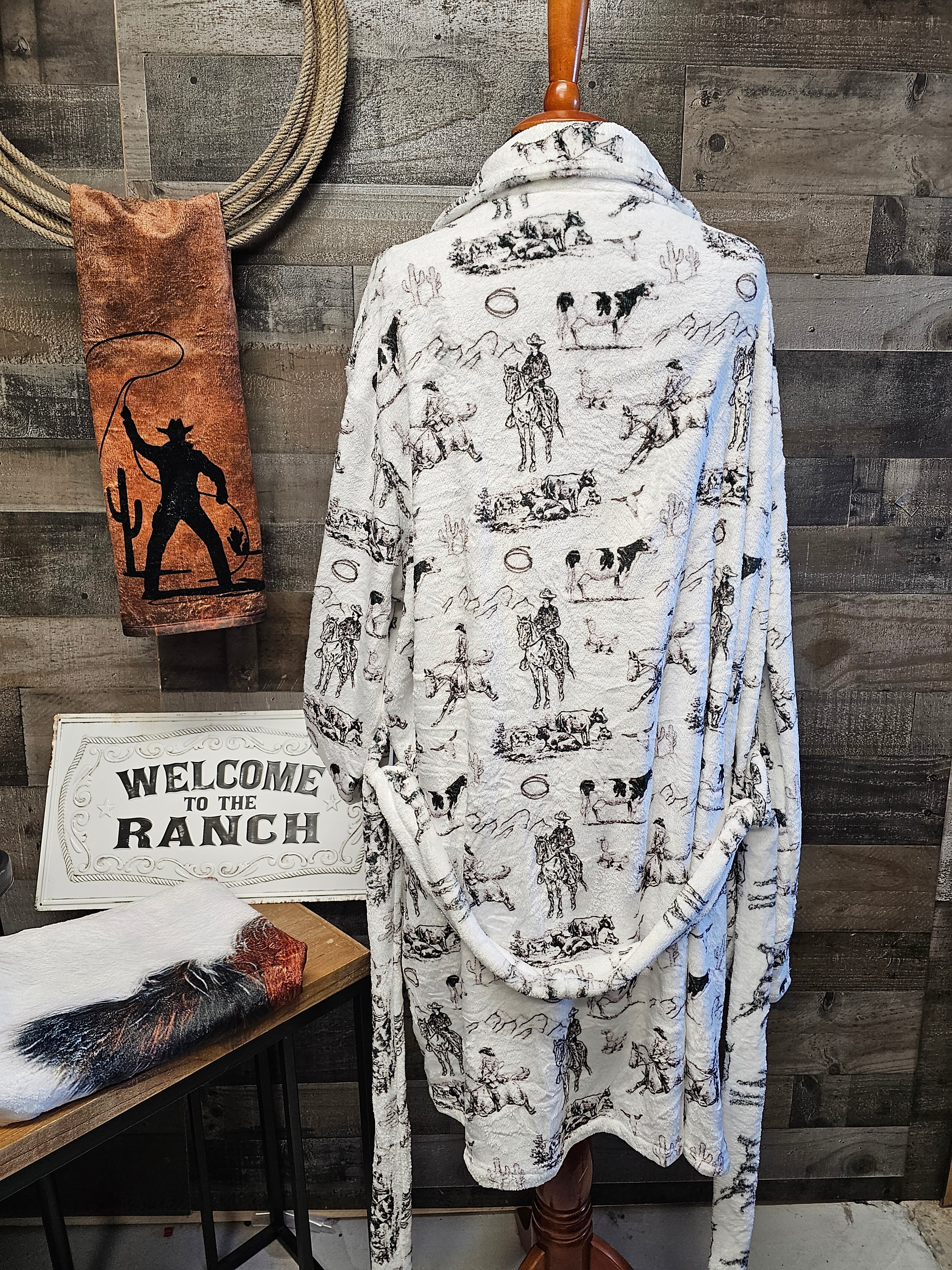 Baha Ranch Ranch Life Women's Western Bath Robe
