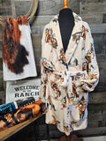 Baha Ranch Vintage Cowgirl Women's Bath Robe
