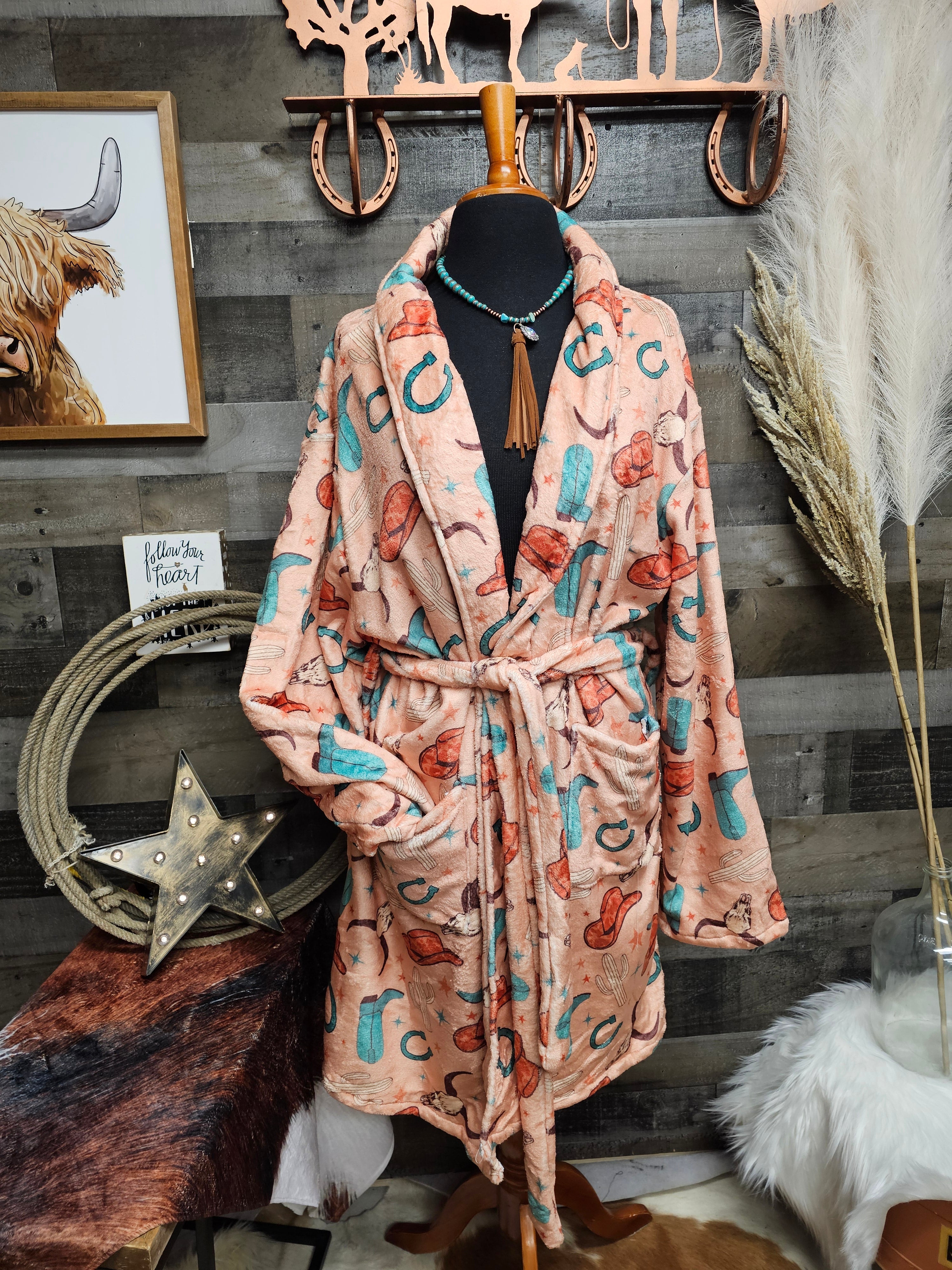 Baha Ranch Totally Western Women's Western Bath Robe
