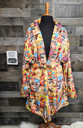 Baha Ranch Vintage Rodeo Poster Women's Western Bath Robe