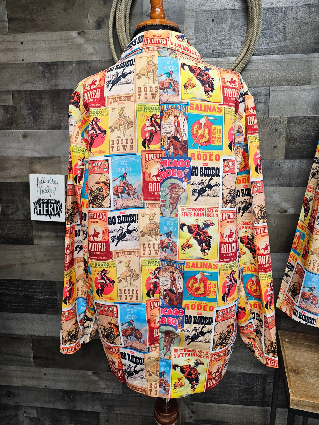 Baha Ranch Women's Vintage Rodeo Poster Blazer