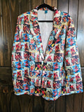 Baha Ranch Cowboy Collage Women's Western Blazer