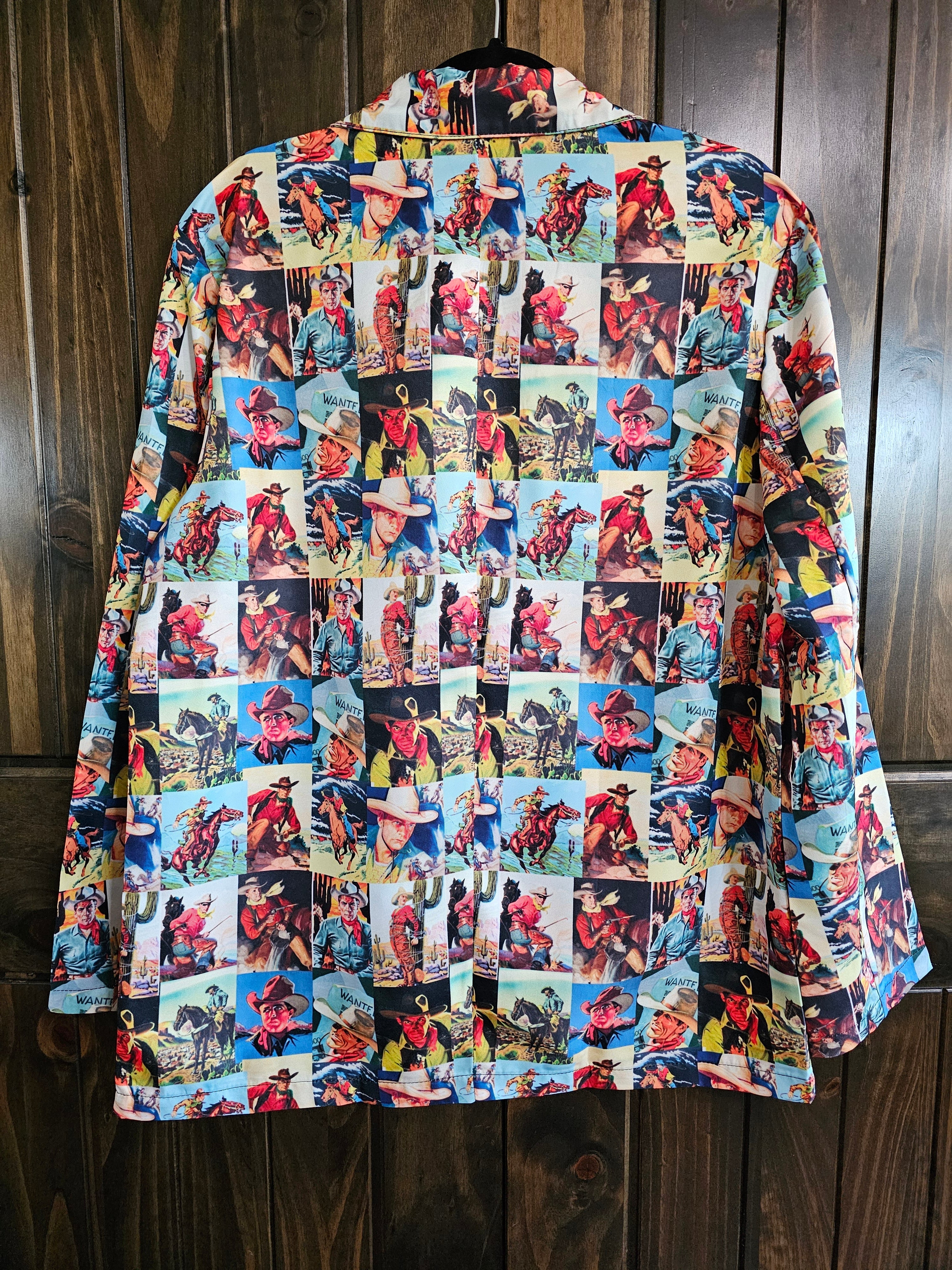 Baha Ranch Cowboy Collage Women's Western Blazer