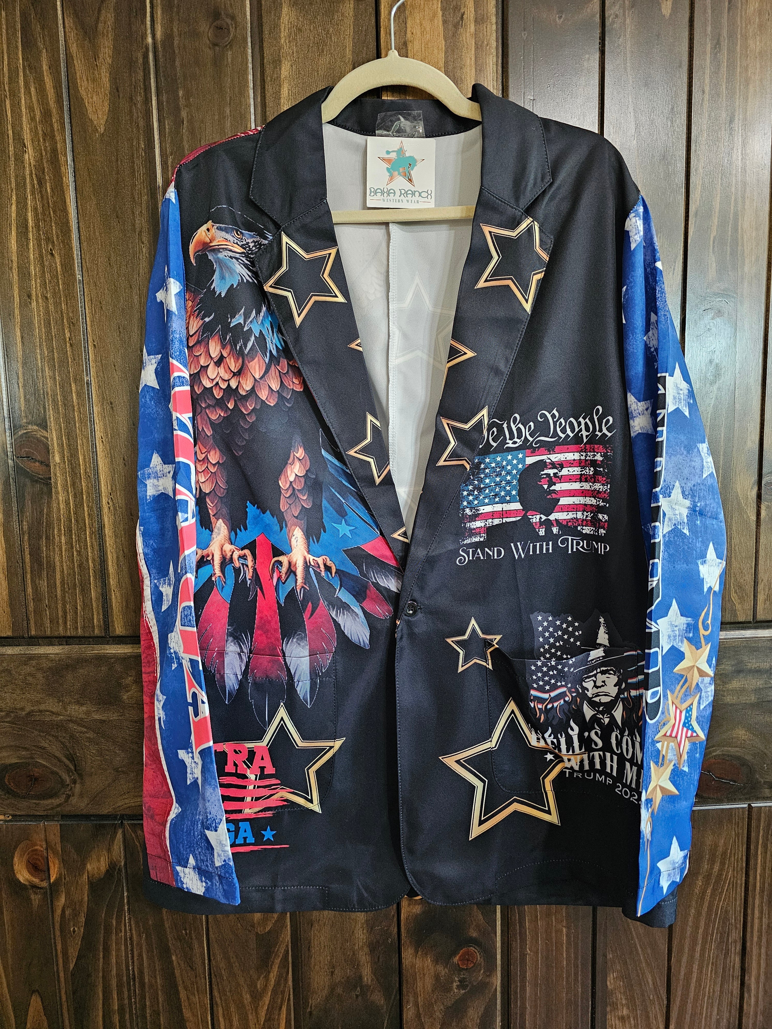 Baha Ranch Ultra Maga Trump Womens Blazer