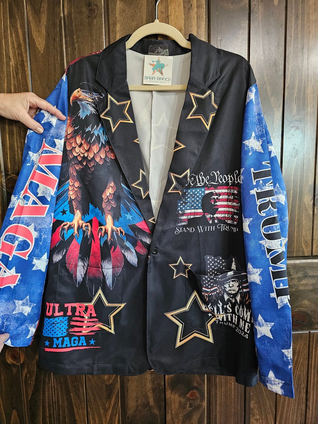 Baha Ranch Ultra Maga Trump Womens Blazer
