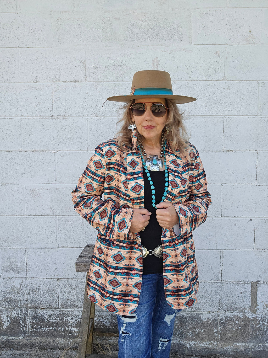 Baha Ranch Arizona Aztec Women's Blazer