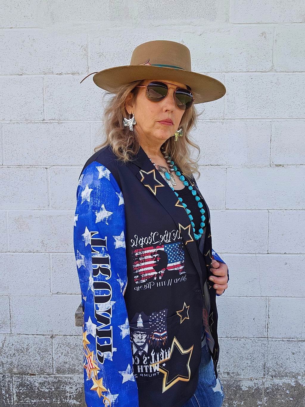 Baha Ranch Ultra Maga Trump Womens Blazer