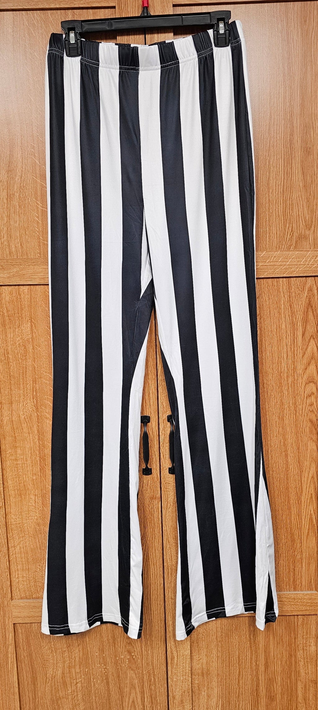 Baha Ranch Beetlejuice Striped Flare Pants