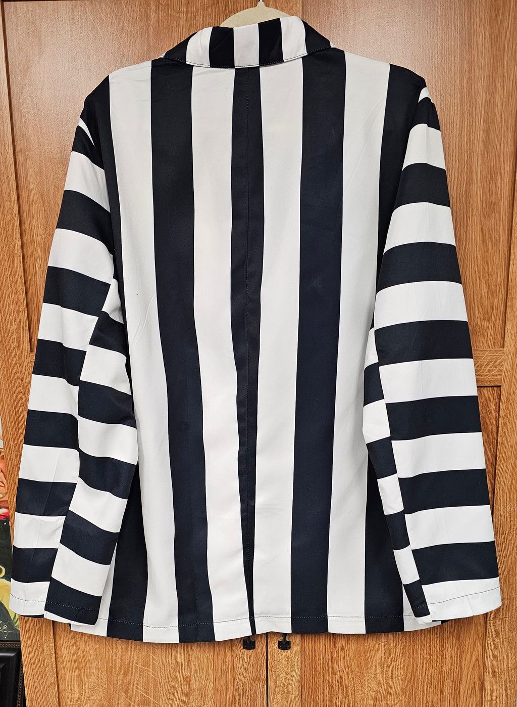 Baha Ranch BeetleJuice Prison Stripe Blazer Women's