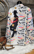 Baha Ranch Yeehaw Cowboy Vegas Women's Western Blazer