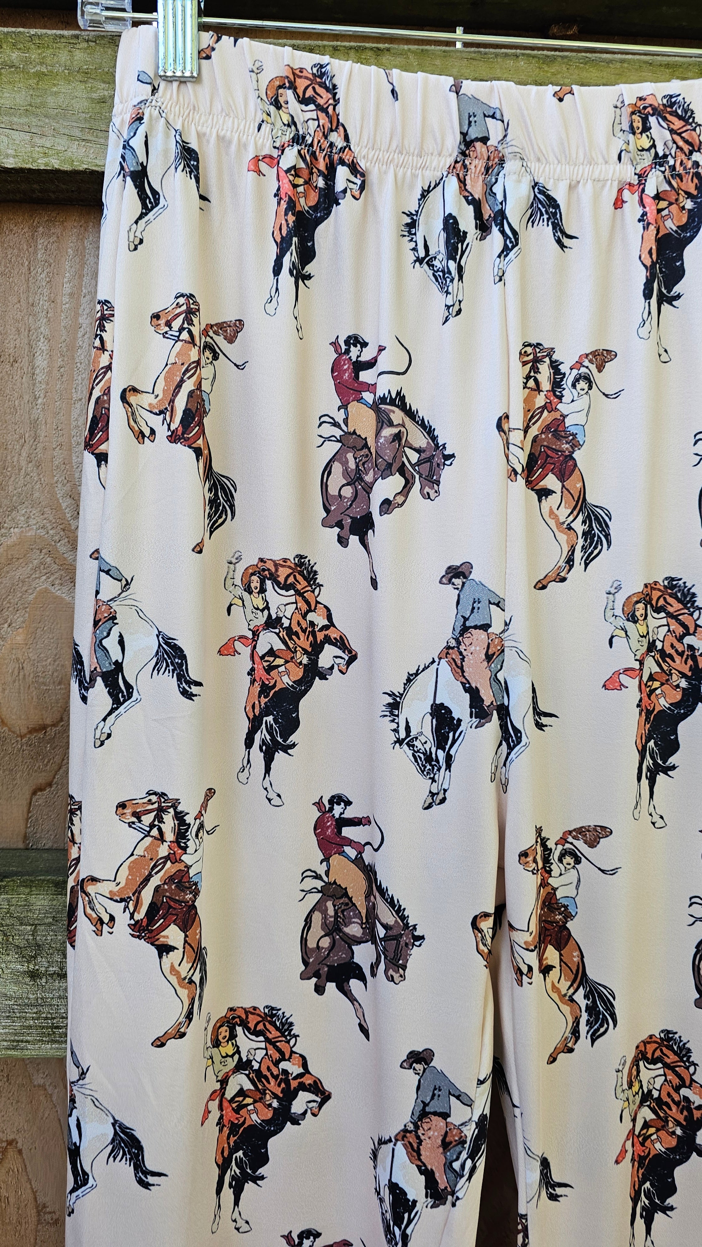 Baha Ranch Vintage Rodeo Cowgirl Flare Pants