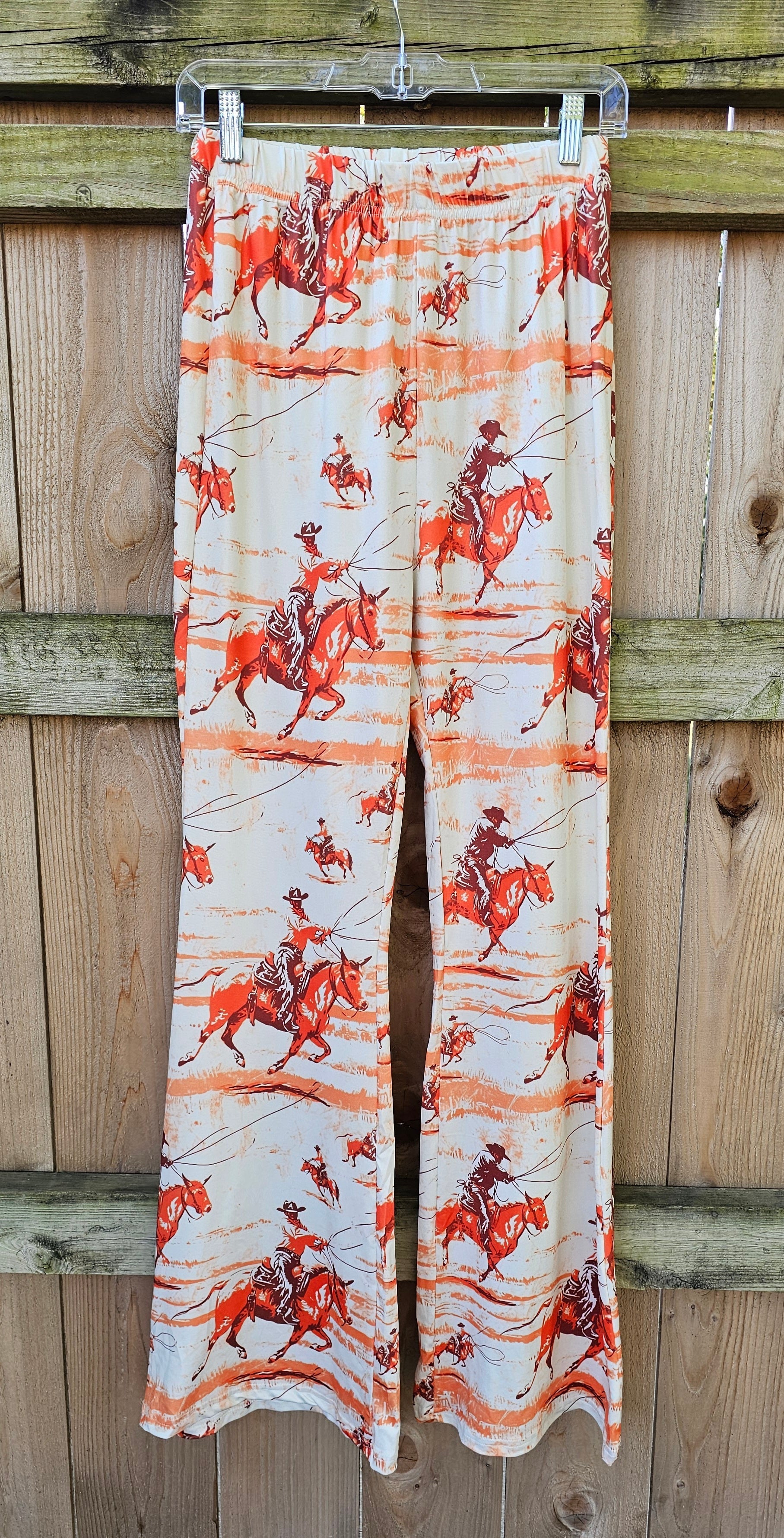 Baha Ranch Retro Western Flare Pants