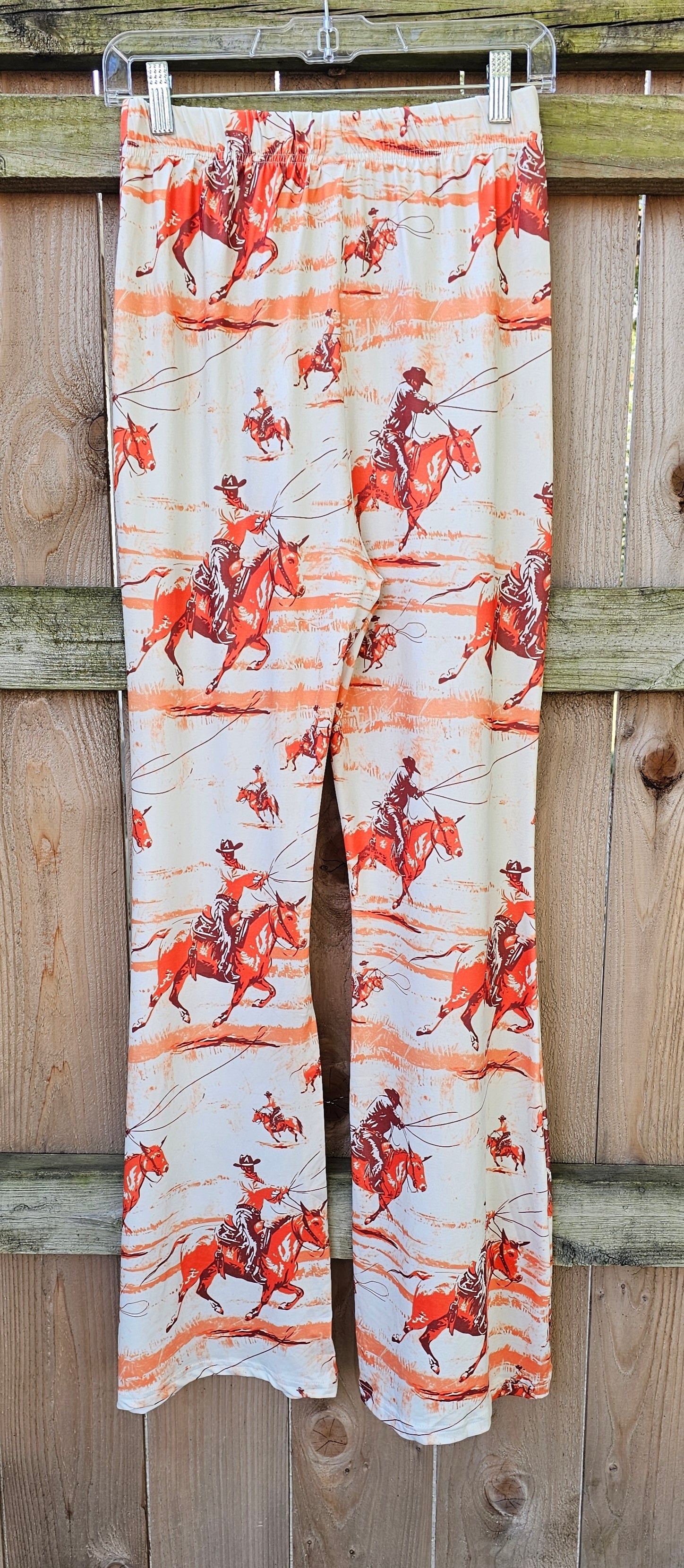 Baha Ranch Retro Western Flare Pants