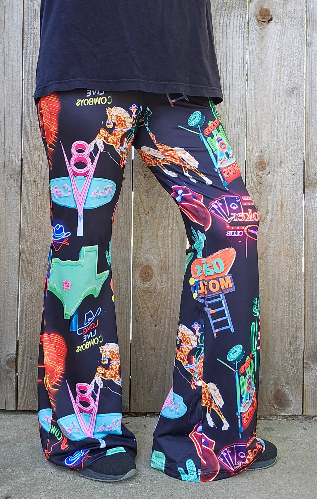 Baha Ranch Neon Vegas Flare Pants
