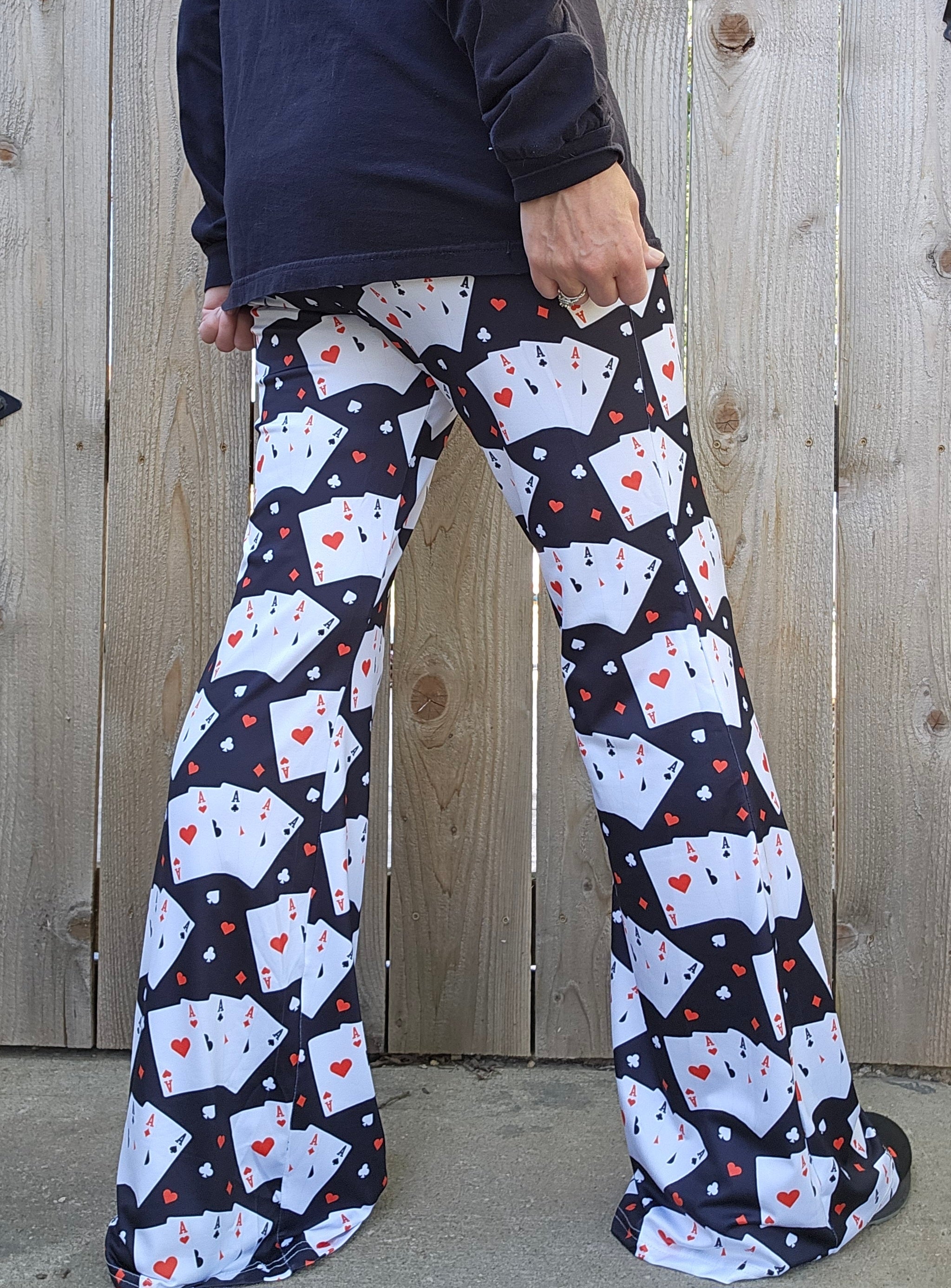 Baha Ranch Vegas Casino Gambling Flare Pants