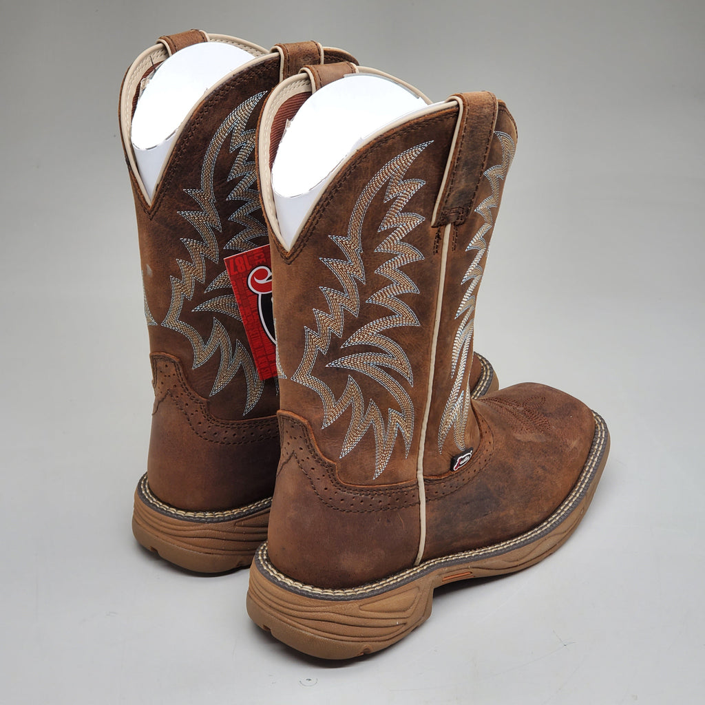 Justin Rush Hickory Brown Water Buffalo Boot Style#SE7400 Size Mens 8 EE