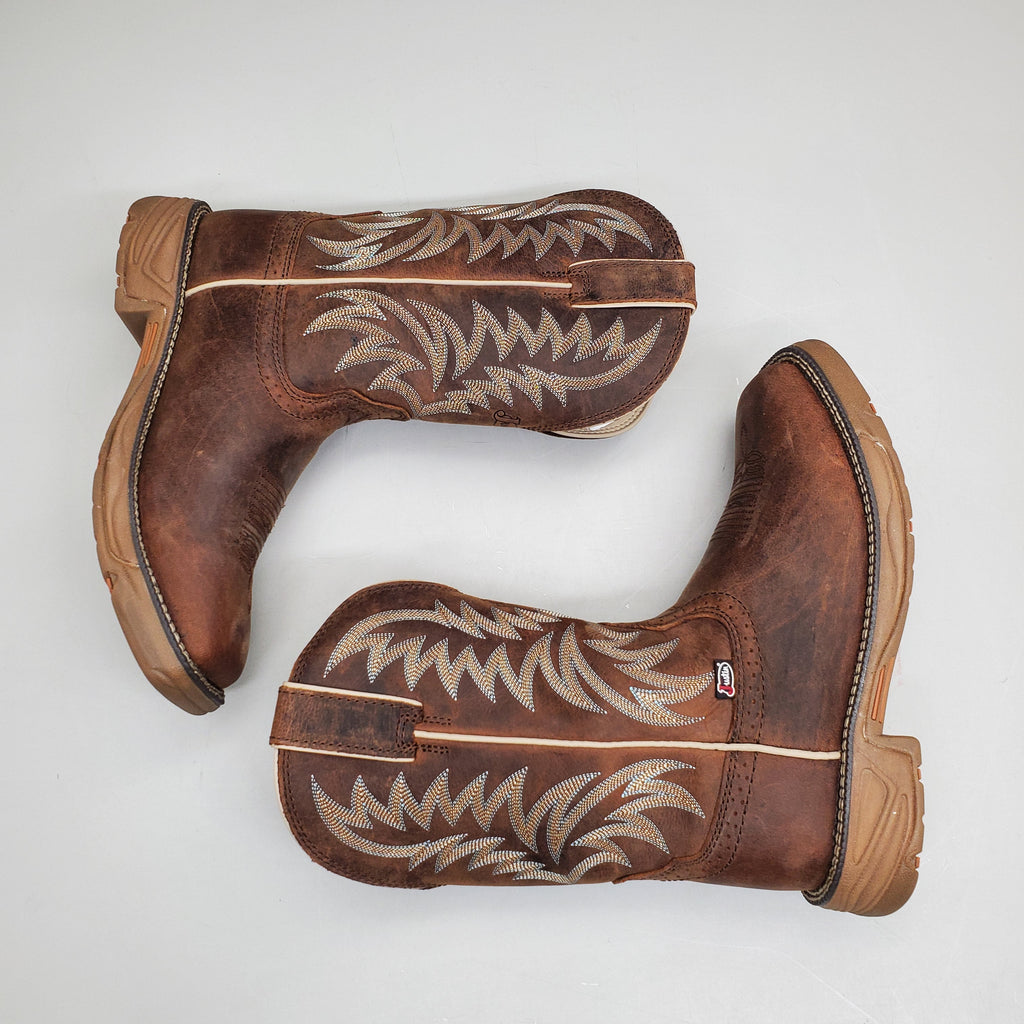 Justin Rush Hickory Brown Water Buffalo Boot Style#SE7400 Size Mens 8 EE
