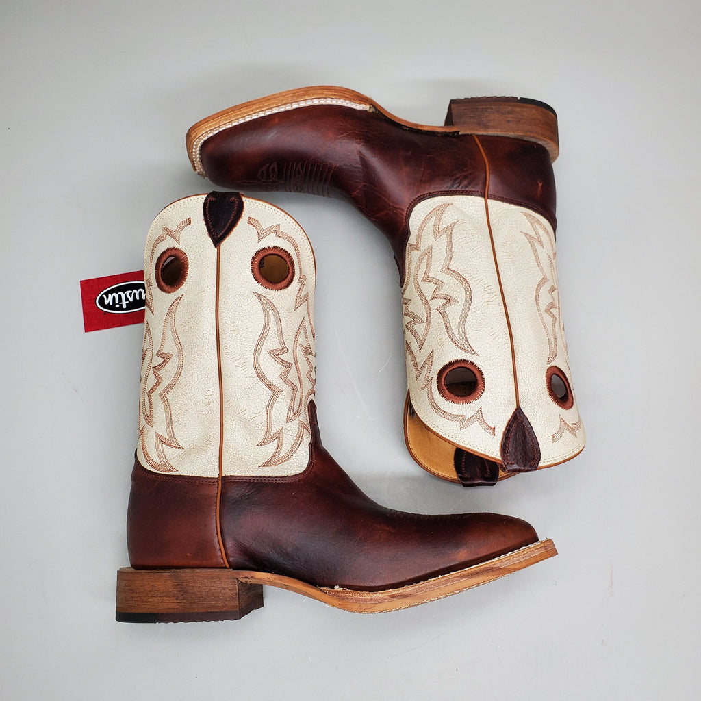 Justin Caddo Cognac Cowhide Boot Style #BR776 Size 10.5 EE