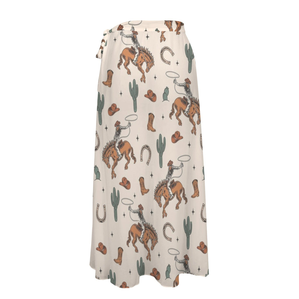 Baha Ranch Rodeo Cowboy Beach Coverup Skirt