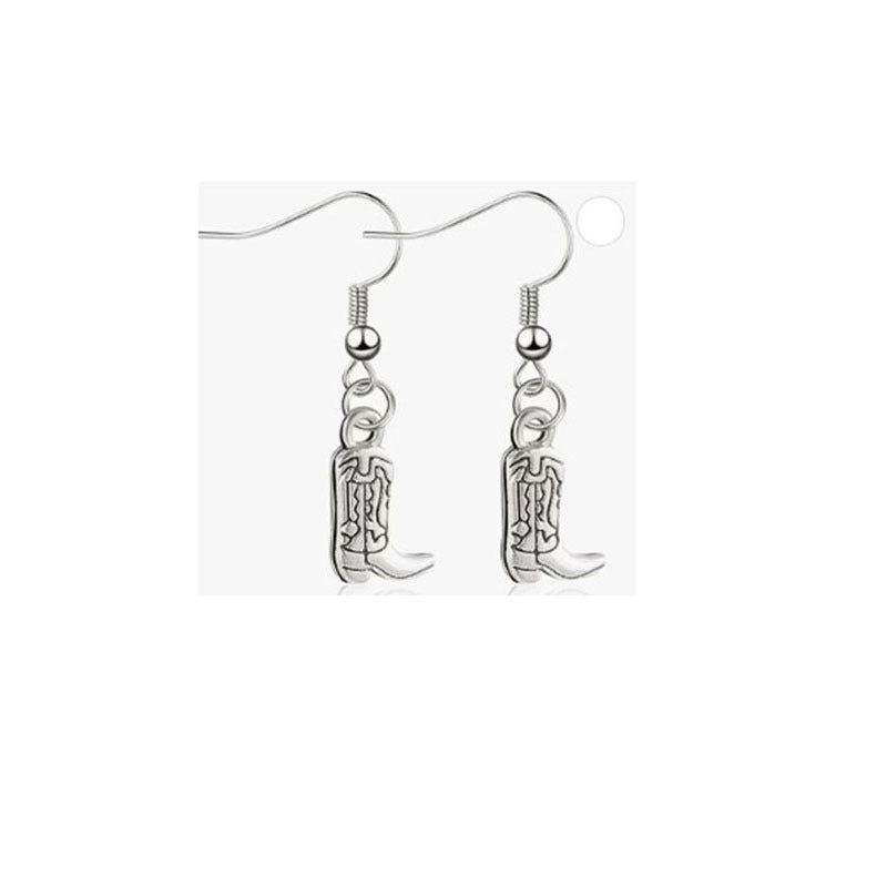 Western Cowboy Earrings, Cow Head Pistol Boots, Horse Hooves, Vintage Alloy Earrings, Ethnic Style