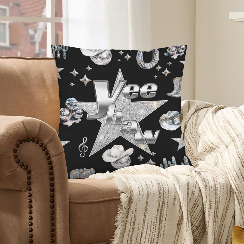 Baha Ranch YEEHAW Velvety Soft Pillow Cover Made in America