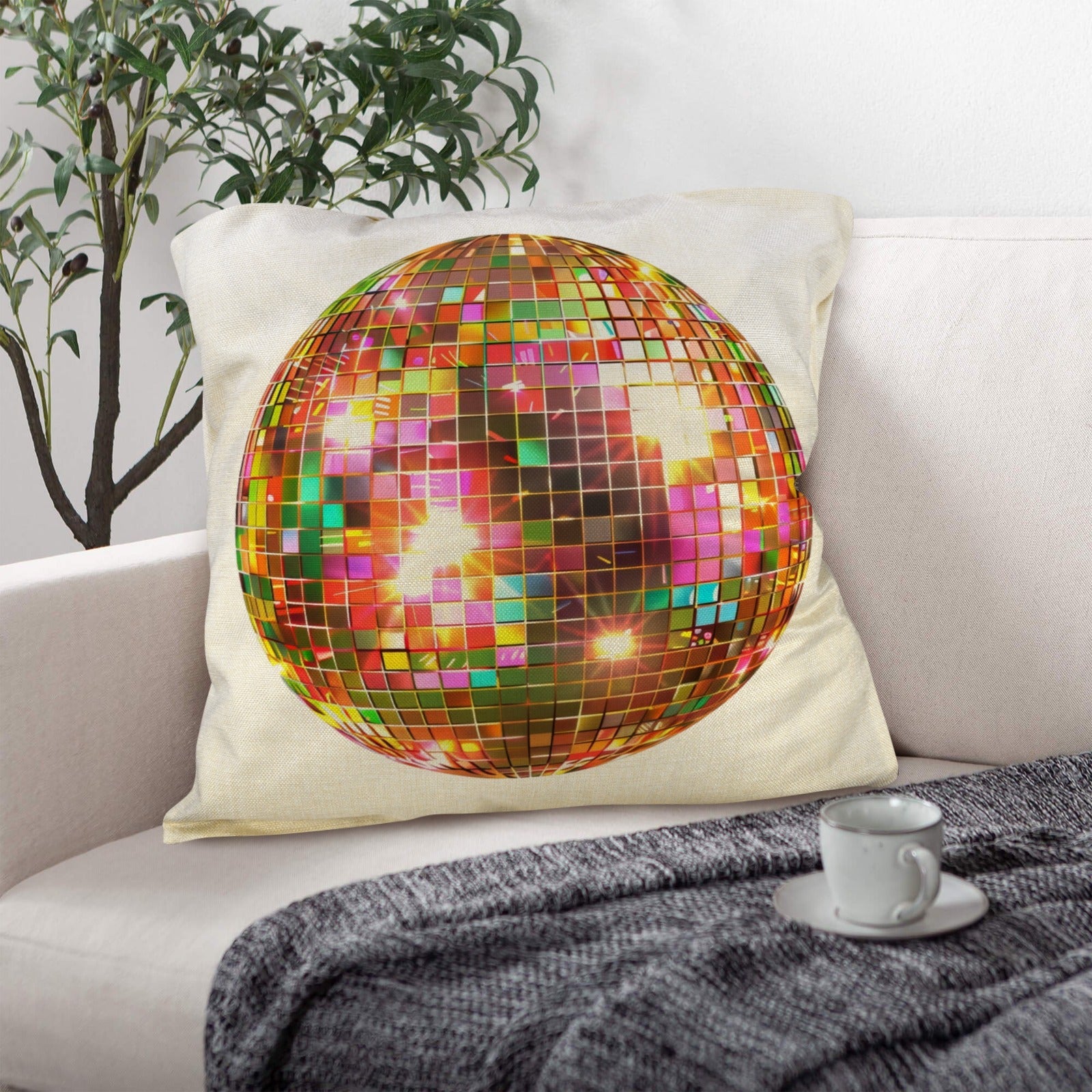 Baha Ranch Disco Ball Pillow Case Made in America