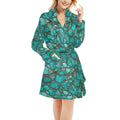 Baha Ranch All Turquoise Women's Bath Robe