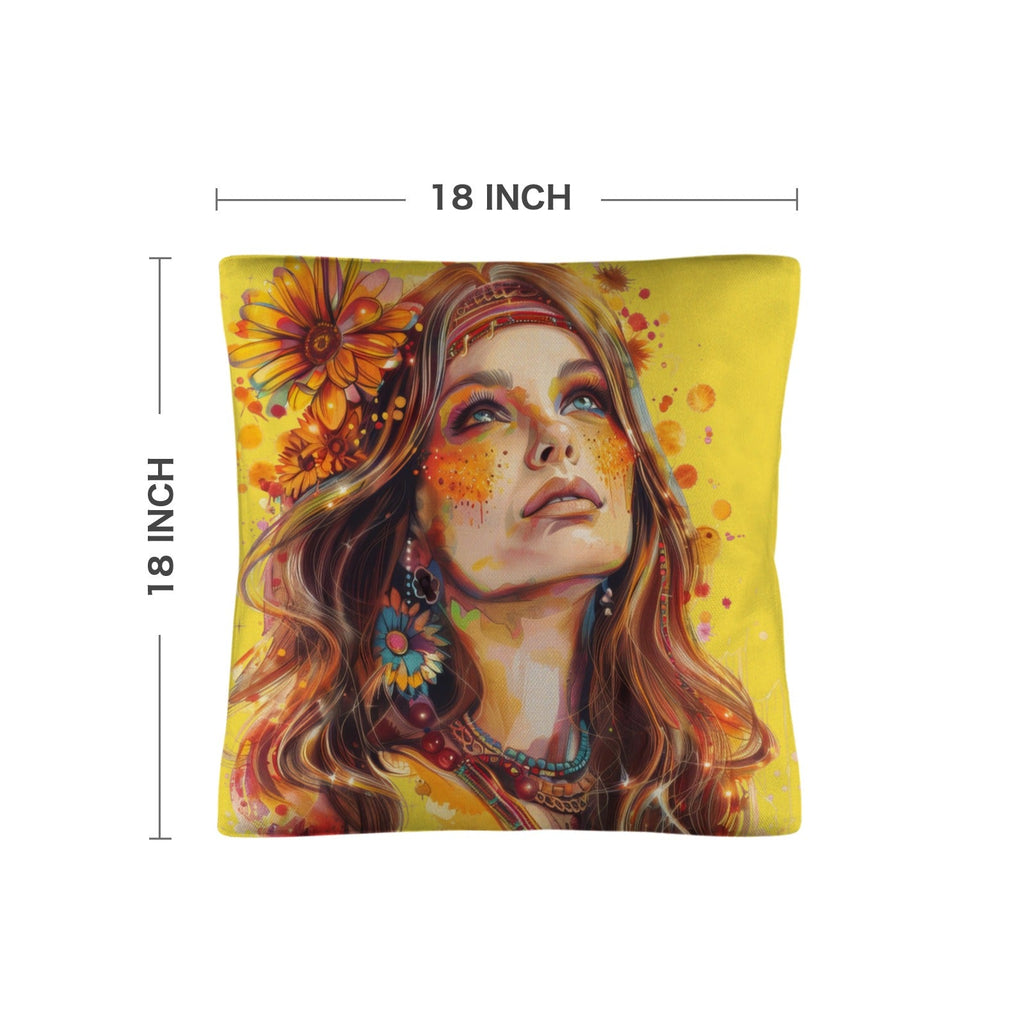 Baha Ranch Retro Girl Pillow Case Made in America