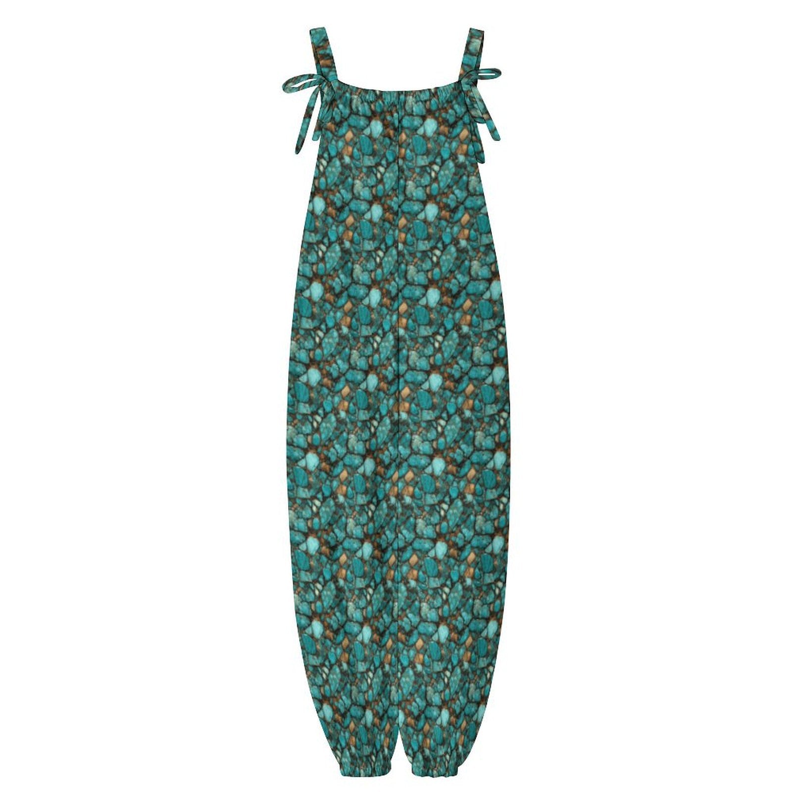 Baha Ranch All Turquoise Overalls Jumpsuit