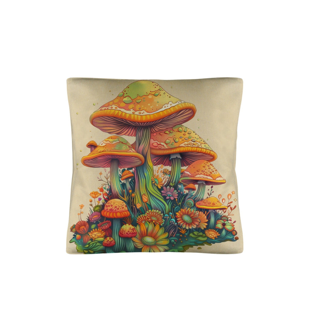 Baha Ranch Retro Mushrooms Pillow Case Made in America